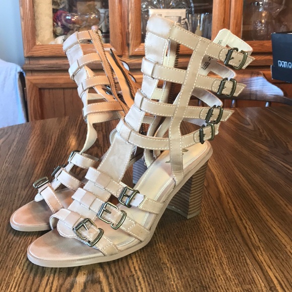 Mia Shoes - Tan MIA gladiator sandals.